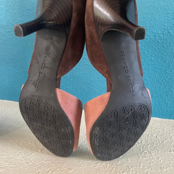 Franco Sarto 'L-ilas' leather suede heels Size 9 - Picture 5 of 5